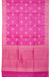 Hot Pink Chhattisgarh Tussar Silk Saree 10059711