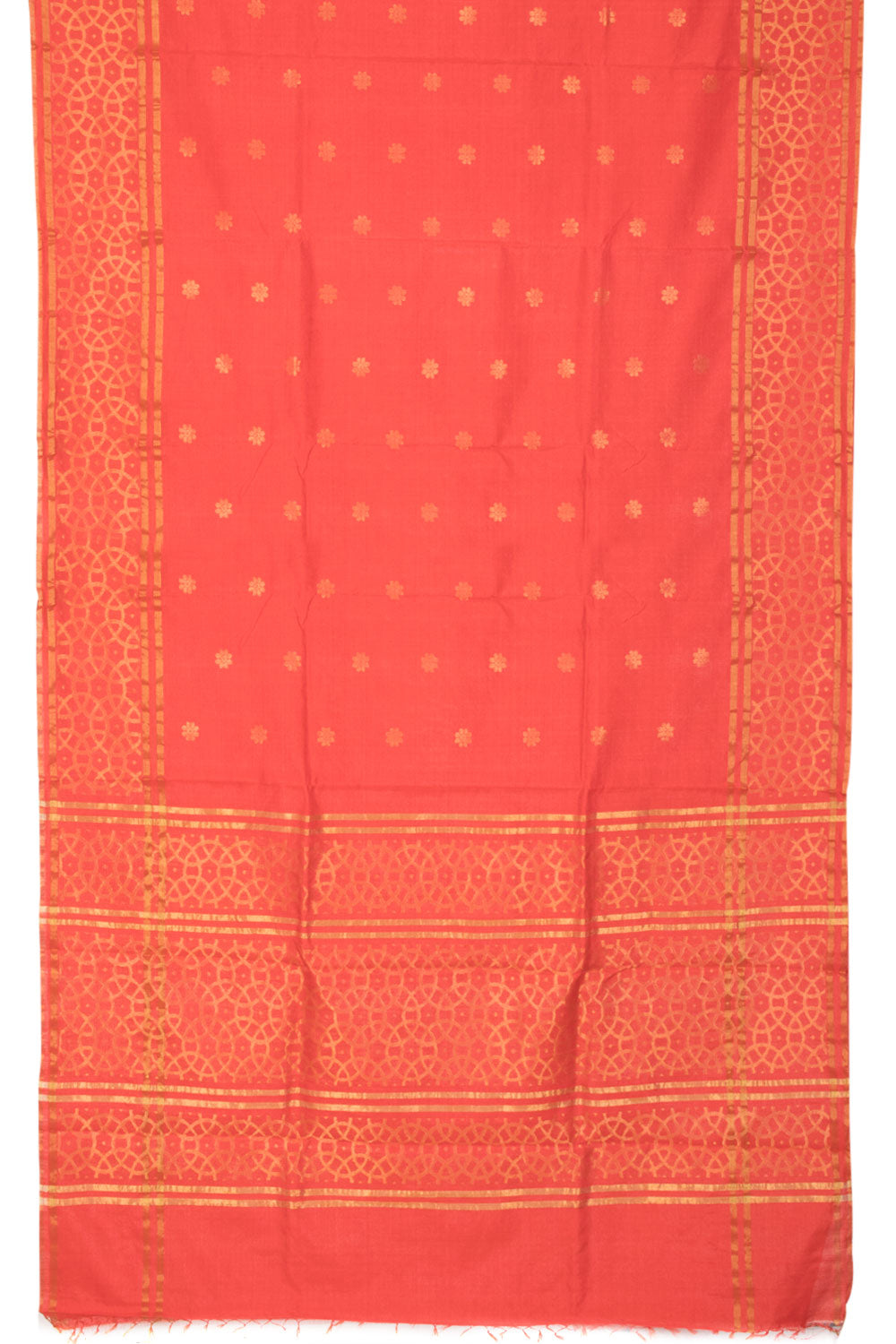 Orange Chhattisgarh Tussar Silk Saree 10059714