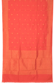 Persimmon Orange Chhattisgarh Tussar Silk Saree 10059715