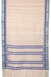 Beige Chhattisgarh Tussar Silk Saree 10059717