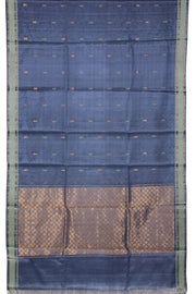 Midnight Blue Chhattisgarh Tussar Silk Saree 10059718