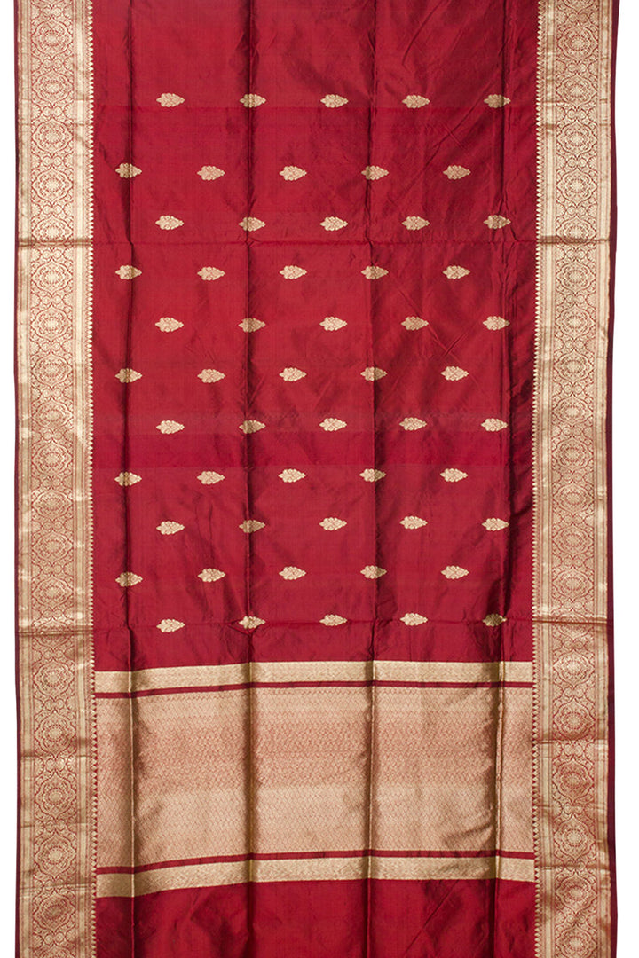 Red Handloom Banarasi Silk Saree 10061284