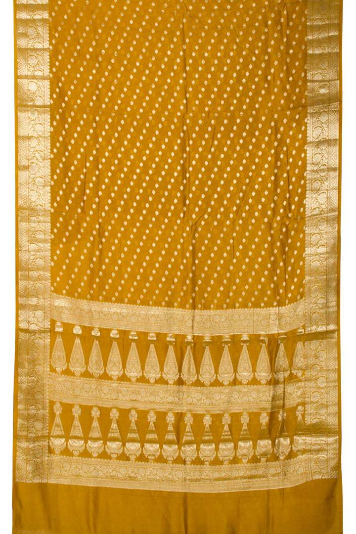 Yellow Handloom Banarasi Summer Silk Saree 10061313