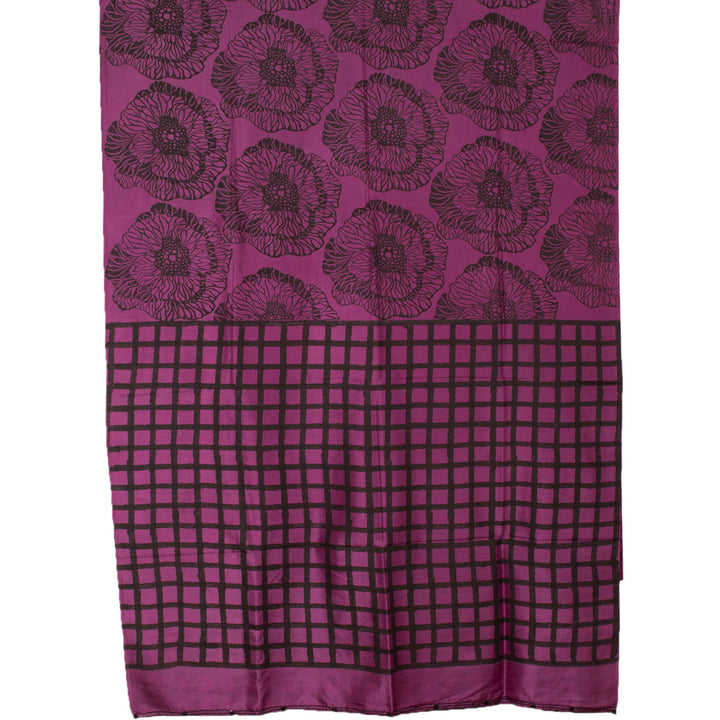 Dabu Printed Natural Dye Mulberry Silk Saree 10054465