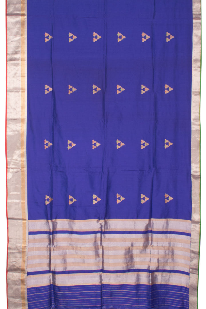 Ink Blue Handloom Banarasi Silk Saree 10059727