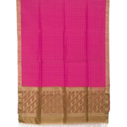 Pink Handloom Chanderi Saree 10055322