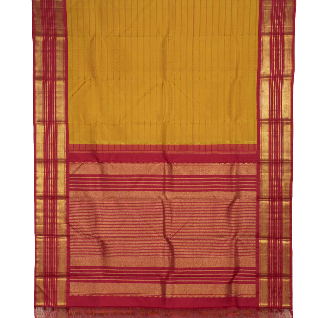Pure Zari Kanchipuram Korvai Silk Saree 10055408