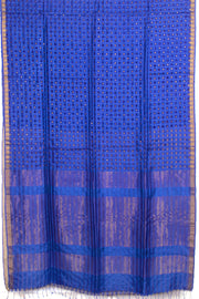 Sequin Work Self Checks Silk Saree 10057994