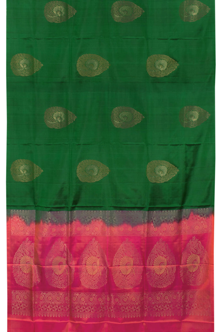 Handloom Borderless Kanjivaram Soft Silk Saree 10058393