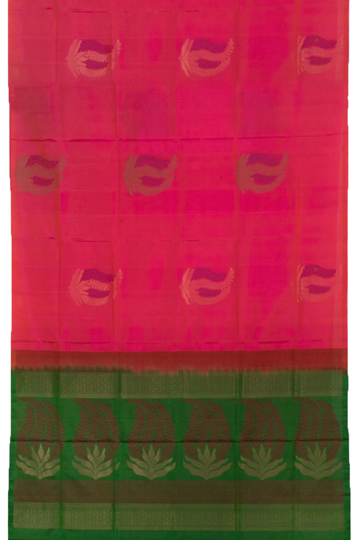 Handloom Borderless Kanjivaram Soft Silk Saree 10058394