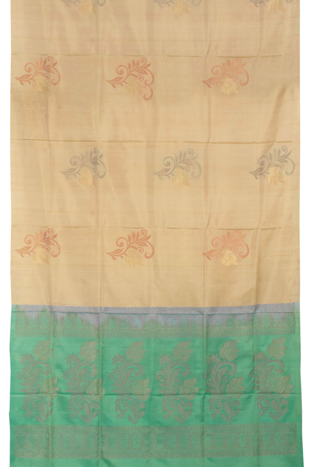 Handloom Borderless Kanjivaram Soft Silk Saree 10058398