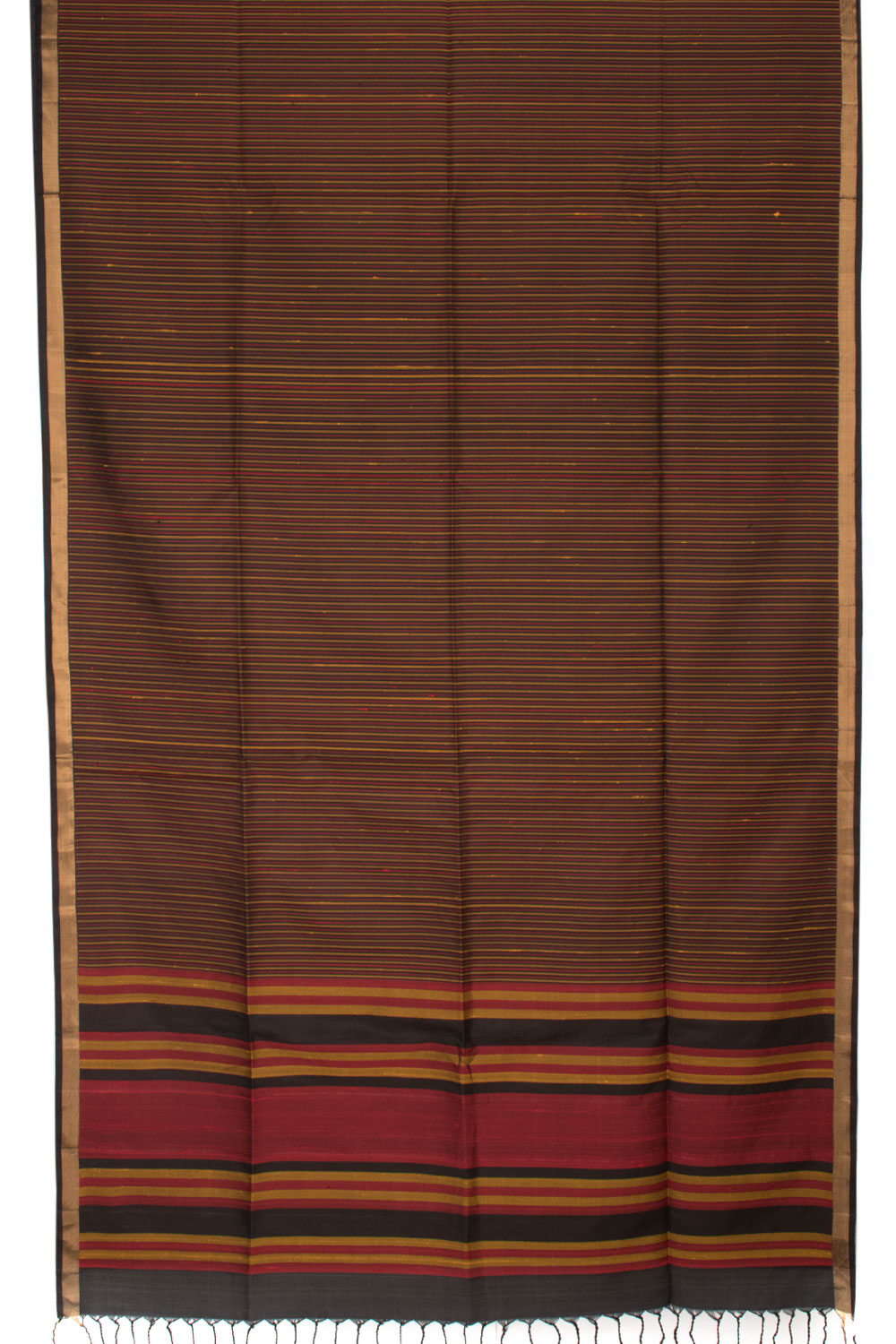 Black Handloom Kanjivaram Soft Silk Saree 10059468