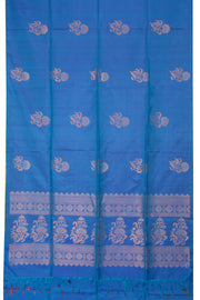 Admiral Blue Handloom Kanjivaram Soft Silk Saree 10059469