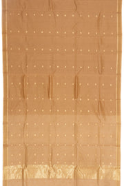 Dark Beige Handloom Chanderi Saree 10059481