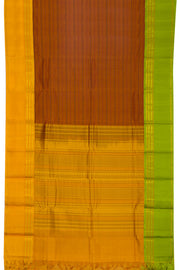 Brown Handloom Kanchi Silk Cotton Saree 10061790