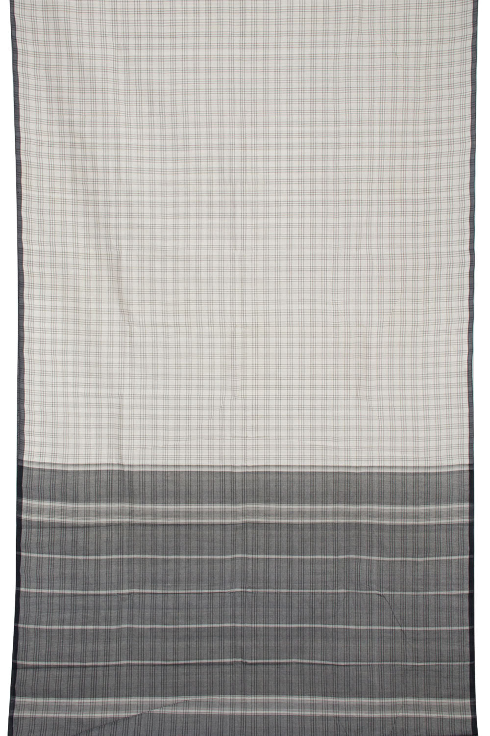 White Handloom Kanchi Cotton Saree 10061818