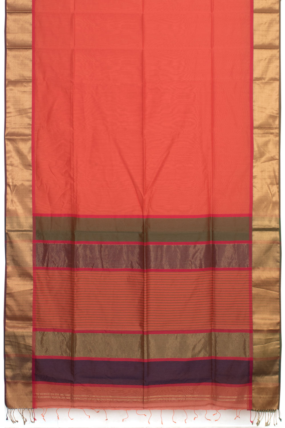 Handloom Maheshwari Silk Cotton Saree 10058825