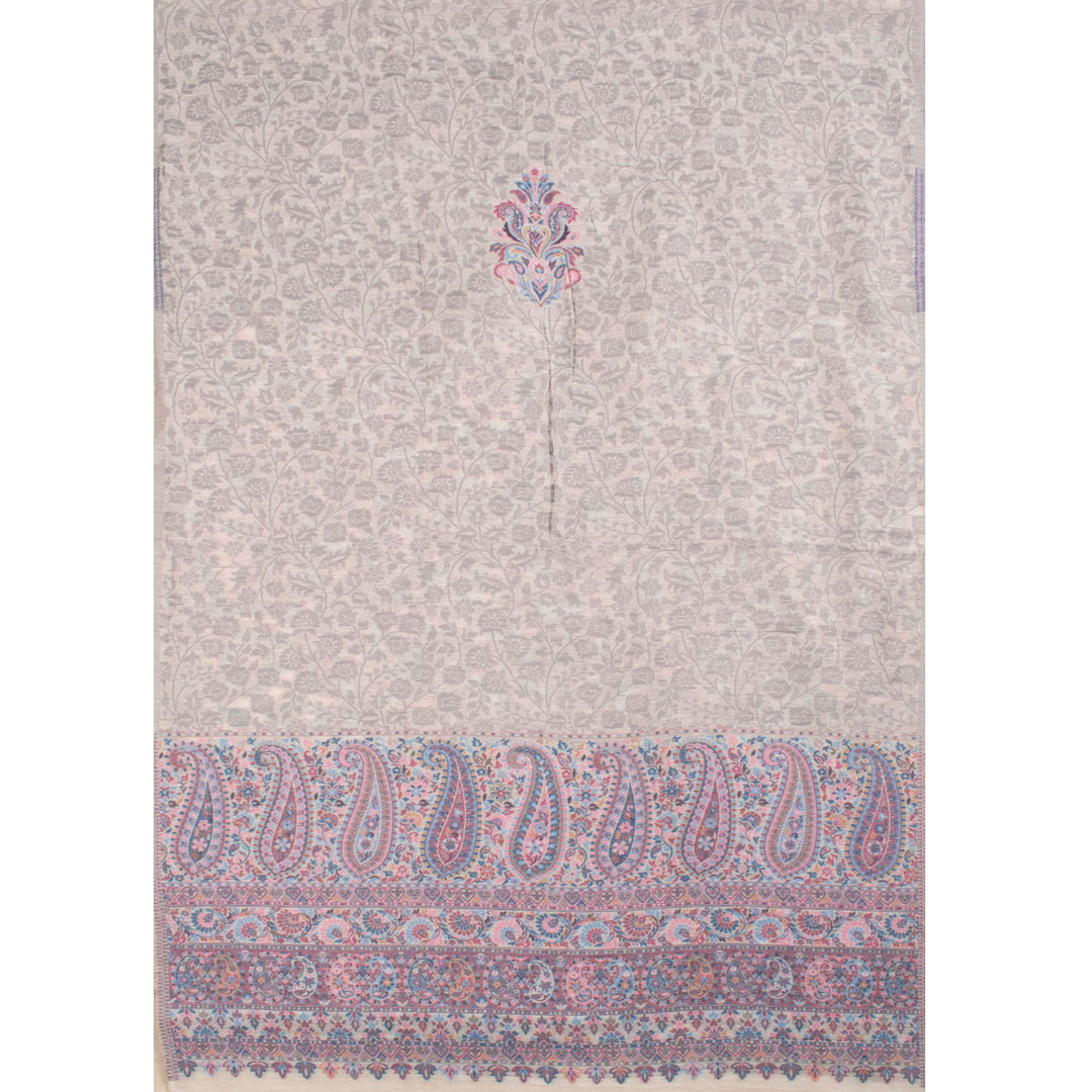 Handwoven Banarasi Muga Silk Jamawar Salwar Suit Material 10056206