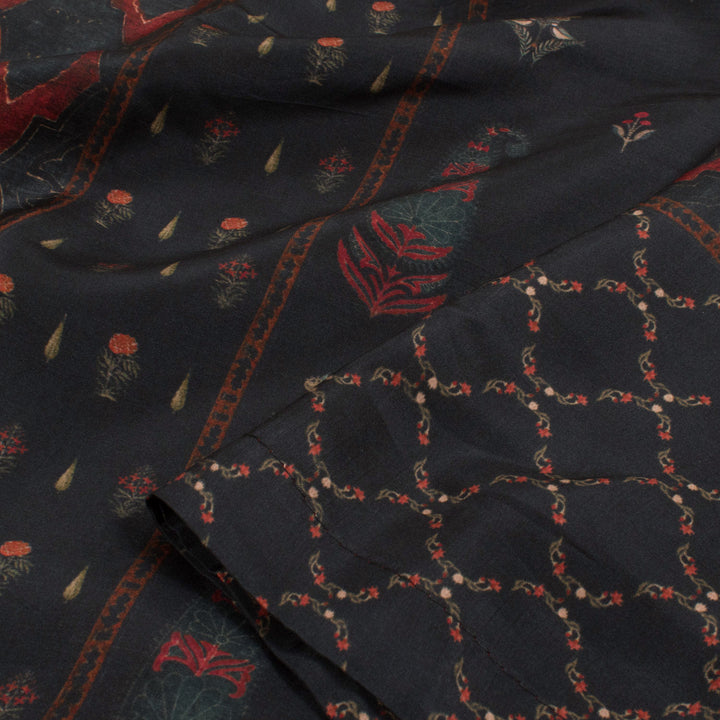Screen Printed Soft Silk Salwar Suit Material 10056214
