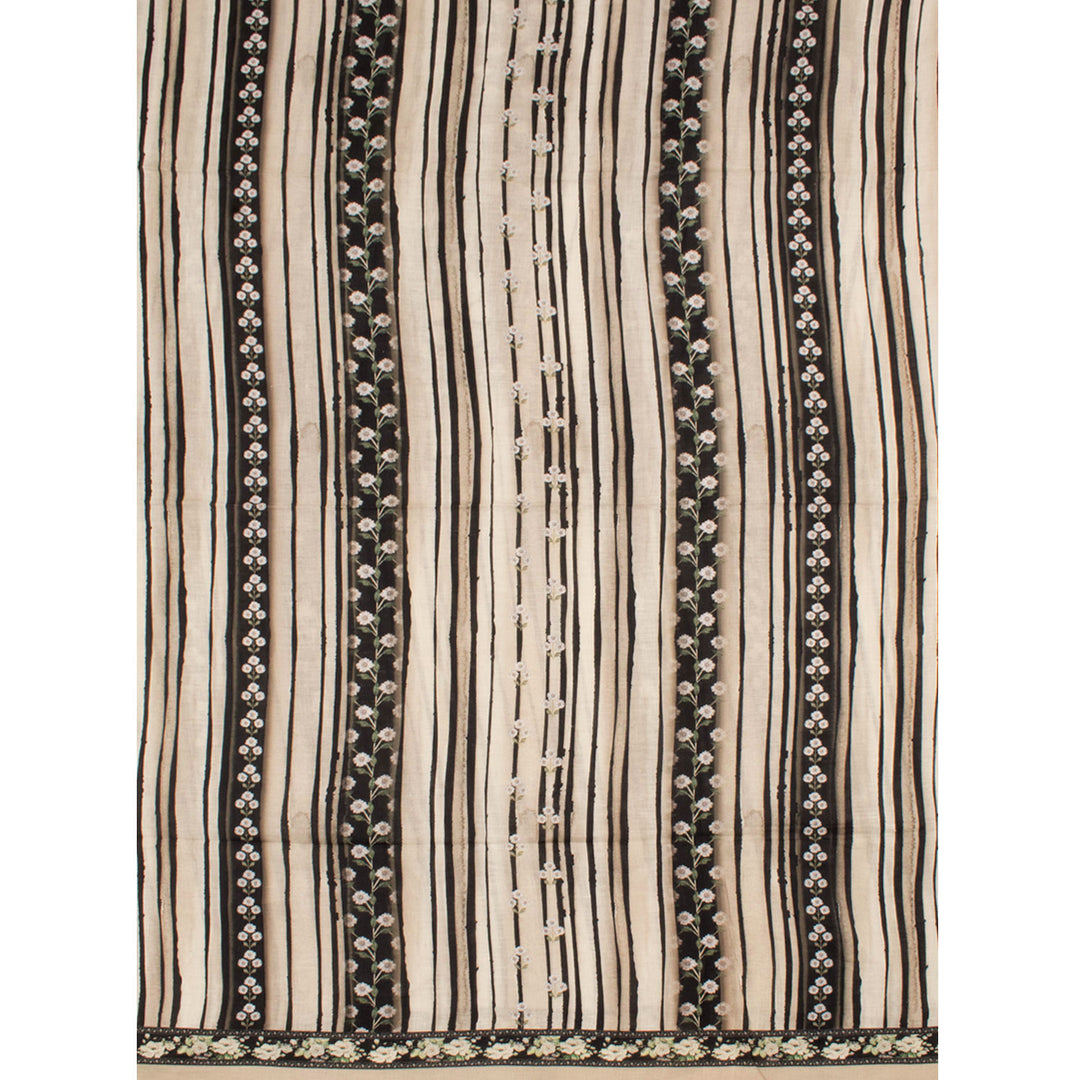 Screen Printed Linen Silk Salwar Suit Material 10056216