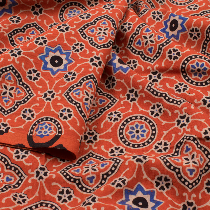 Ajrakh Printed Cotton Salwar Suit Material 10053779