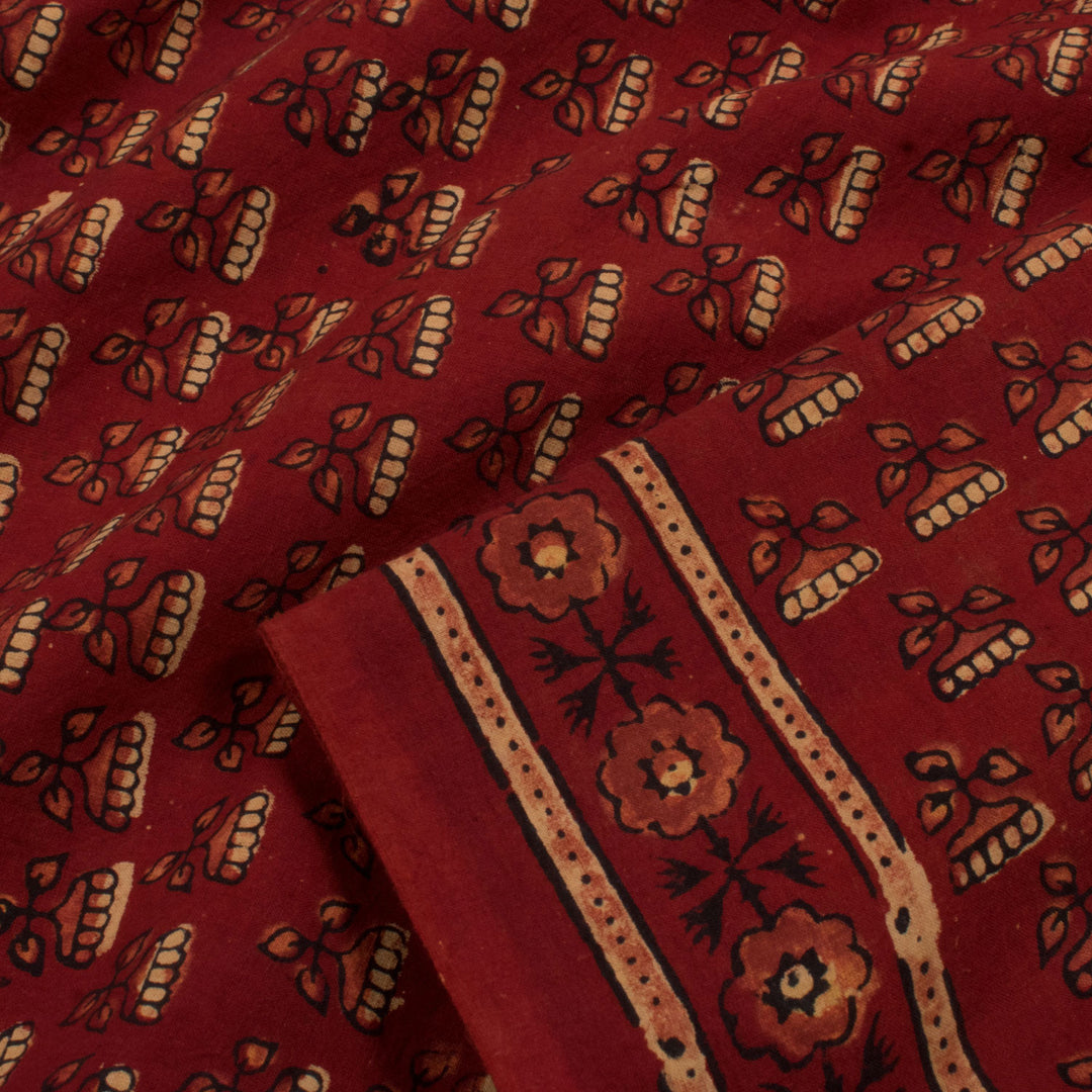 Ajrakh Printed Cotton Salwar Suit Material 10056754
