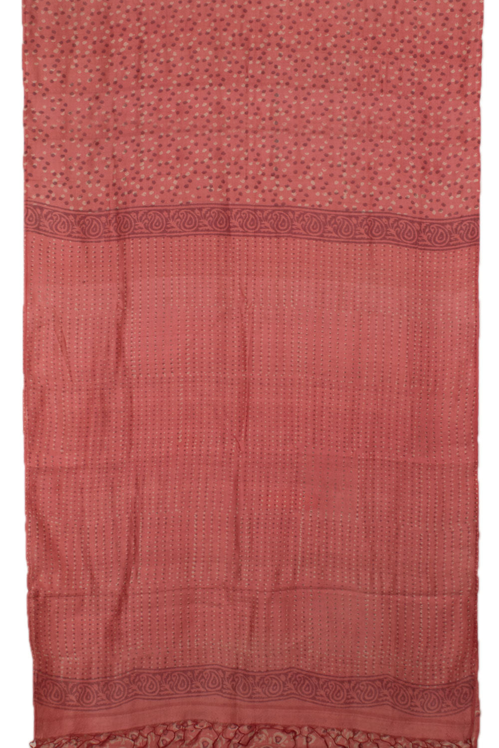 Hand Block Printed Tussar Silk Saree 10057911