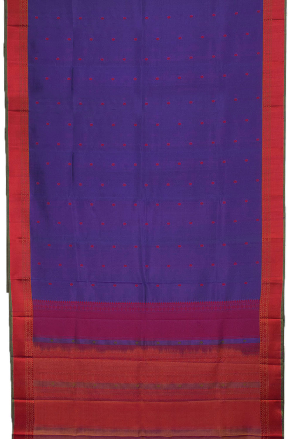 Handloom Pure Silk Threadwork Kanjivaram Saree 10058243