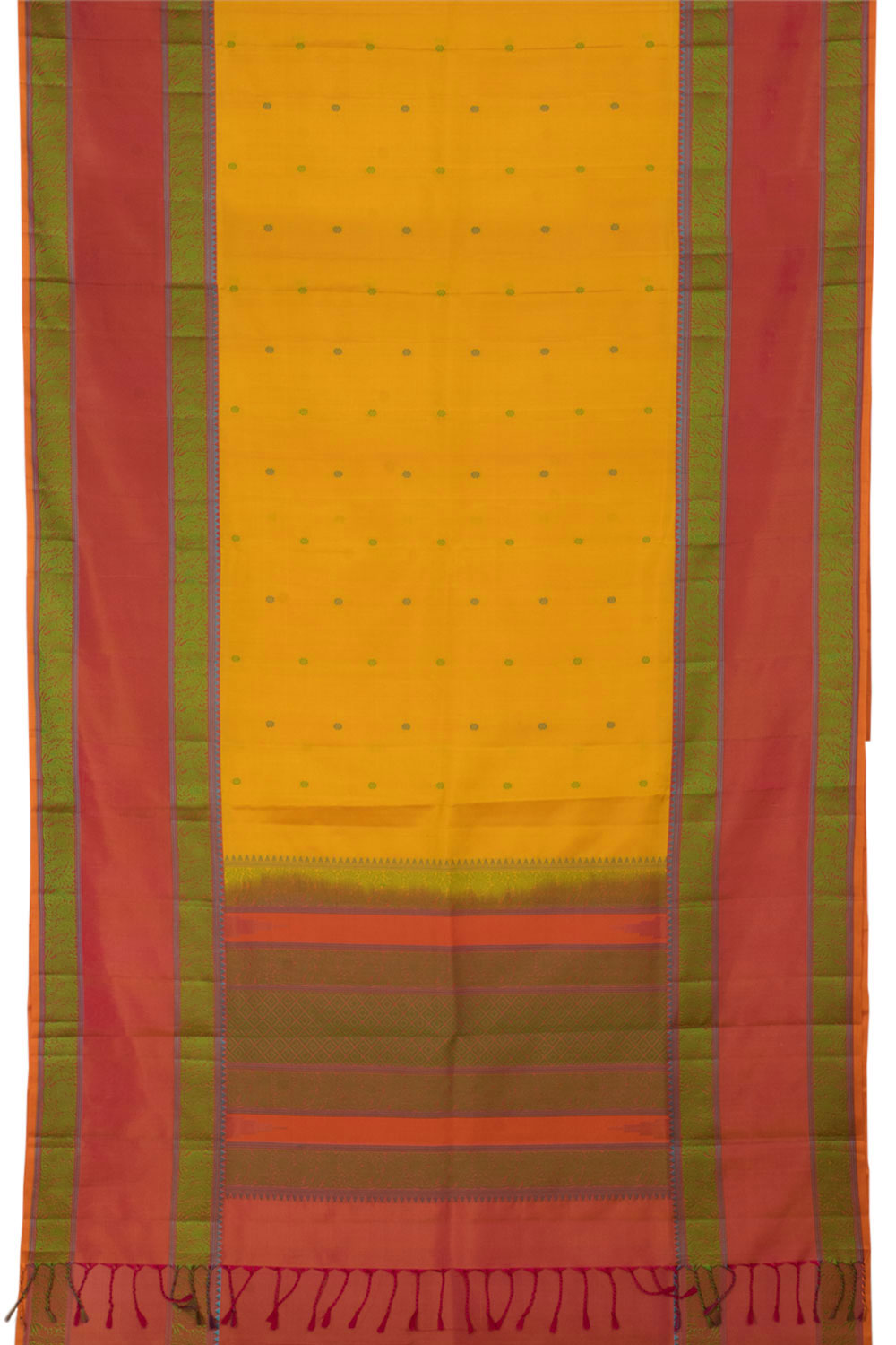 Handloom Pure Silk Threadwork Kanjivaram Saree 10058253