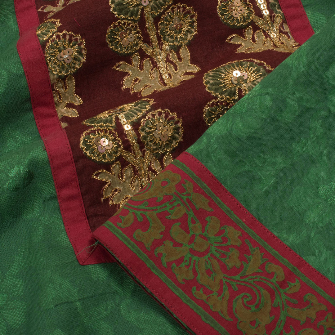 Hand Block Printed Cotton Salwar Suit Material 10054785