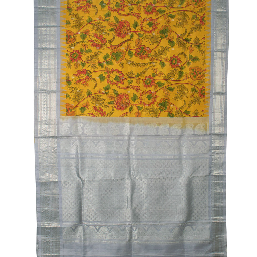 Handloom Printed Gadwal Silk Saree 10054607