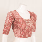 Brown Dabu Printed Cotton Blouse 10059235