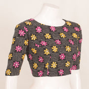 Kantha Embroidered Cotton Blouse 10059250