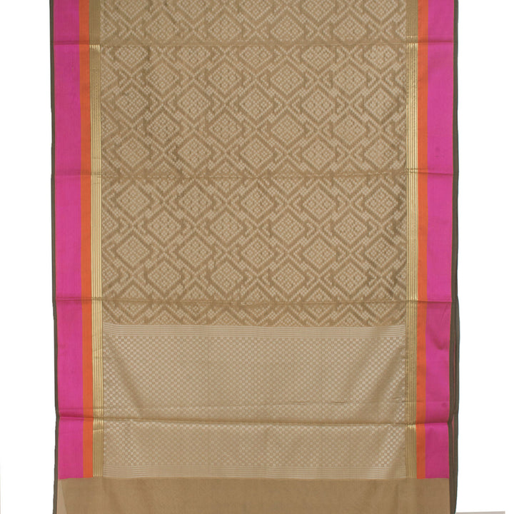Handloom Banarasi Katrua Silk Cotton Saree 10056836