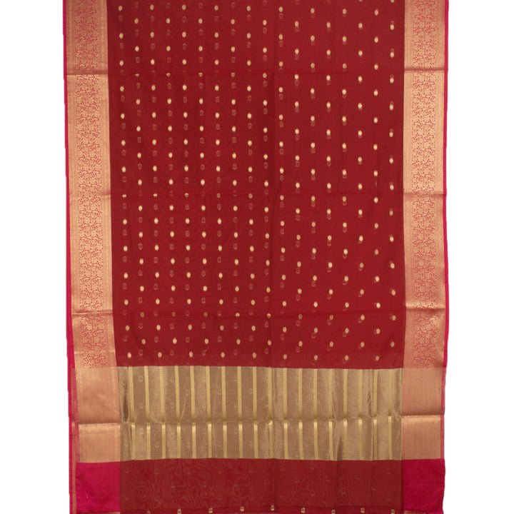 Handloom Banarasi Katrua Silk Cotton Saree 10056843
