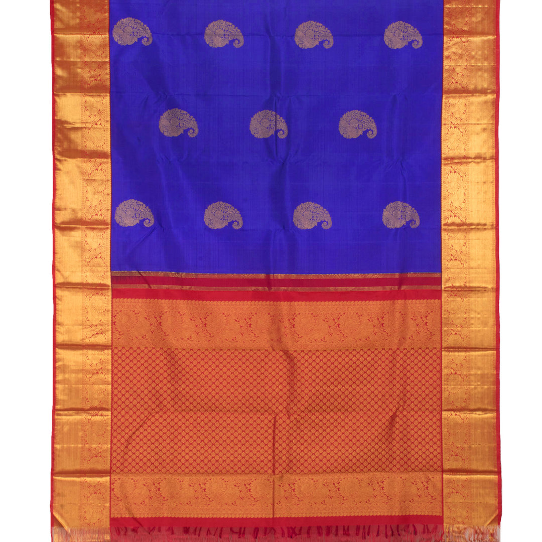 Handloom Pure Zari Korvai Kanjivaram Silk Saree 10056116