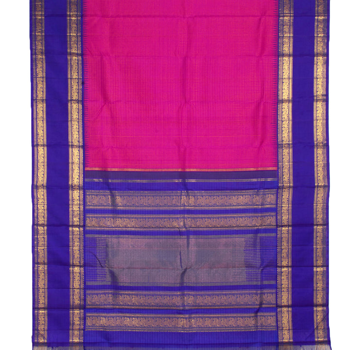 Handloom Pure Zari Bridal Korvai Kanjivaram Silk Saree 10056293