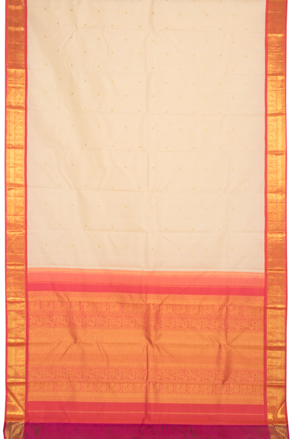 Pure Zari Korvai Kanjivaram Silk Saree 10059022
