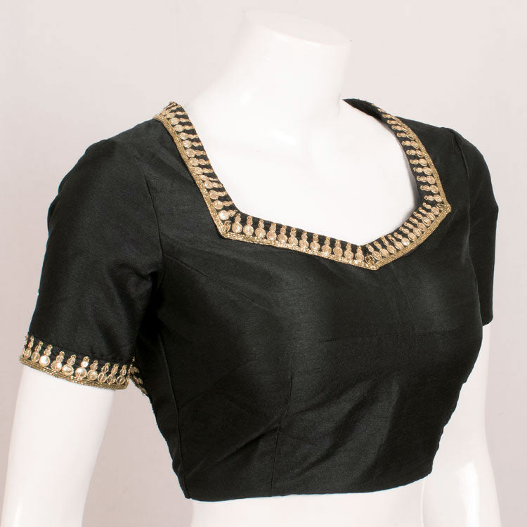 Hand Embroidered Dupion Silk Blouse 10051125
