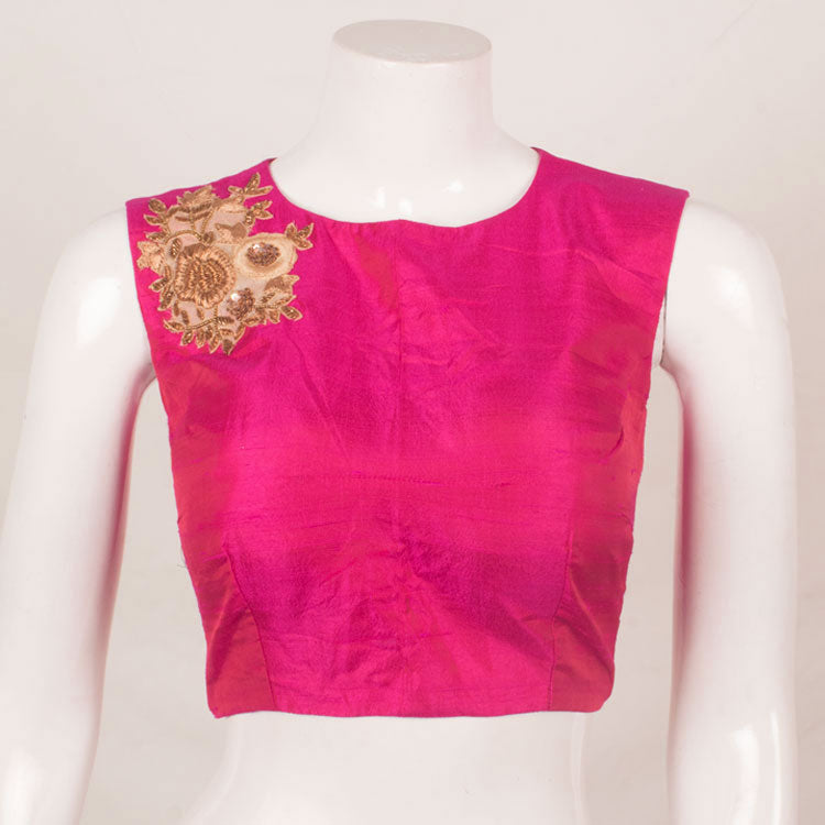 Handcrafted Raw Silk Blouse 10053470