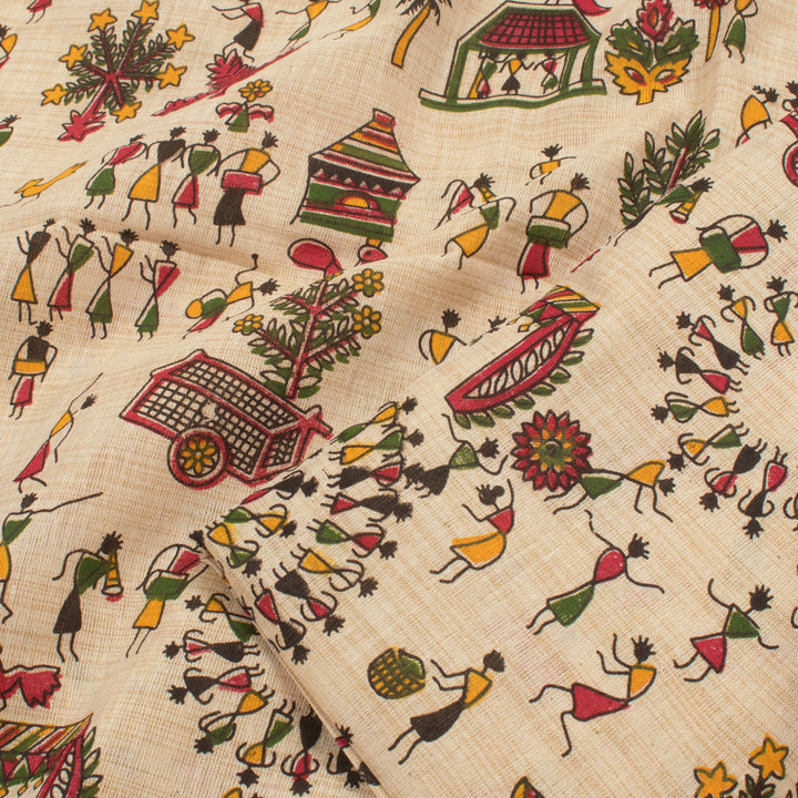 Printed Bhagalpur Cotton Salwar Suit Material 10056872