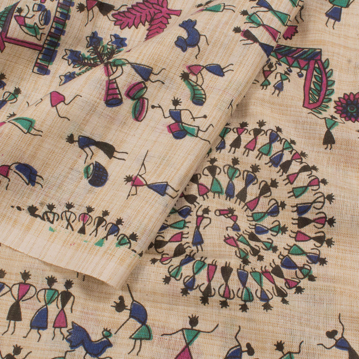 Printed Bhagalpur Cotton Salwar Suit Material 10056875