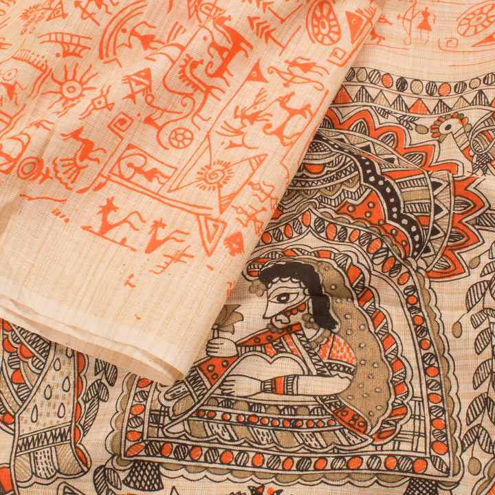 Printed Bhagalpur Silk Salwar Suit Material 10056888