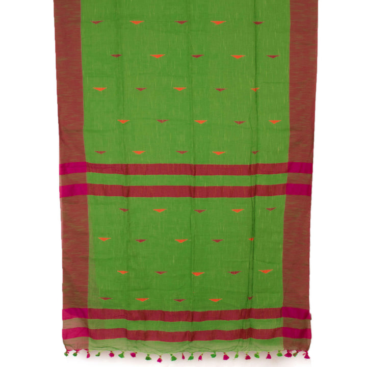 Handloom Bengal Jamdani Linen Saree 10054313
