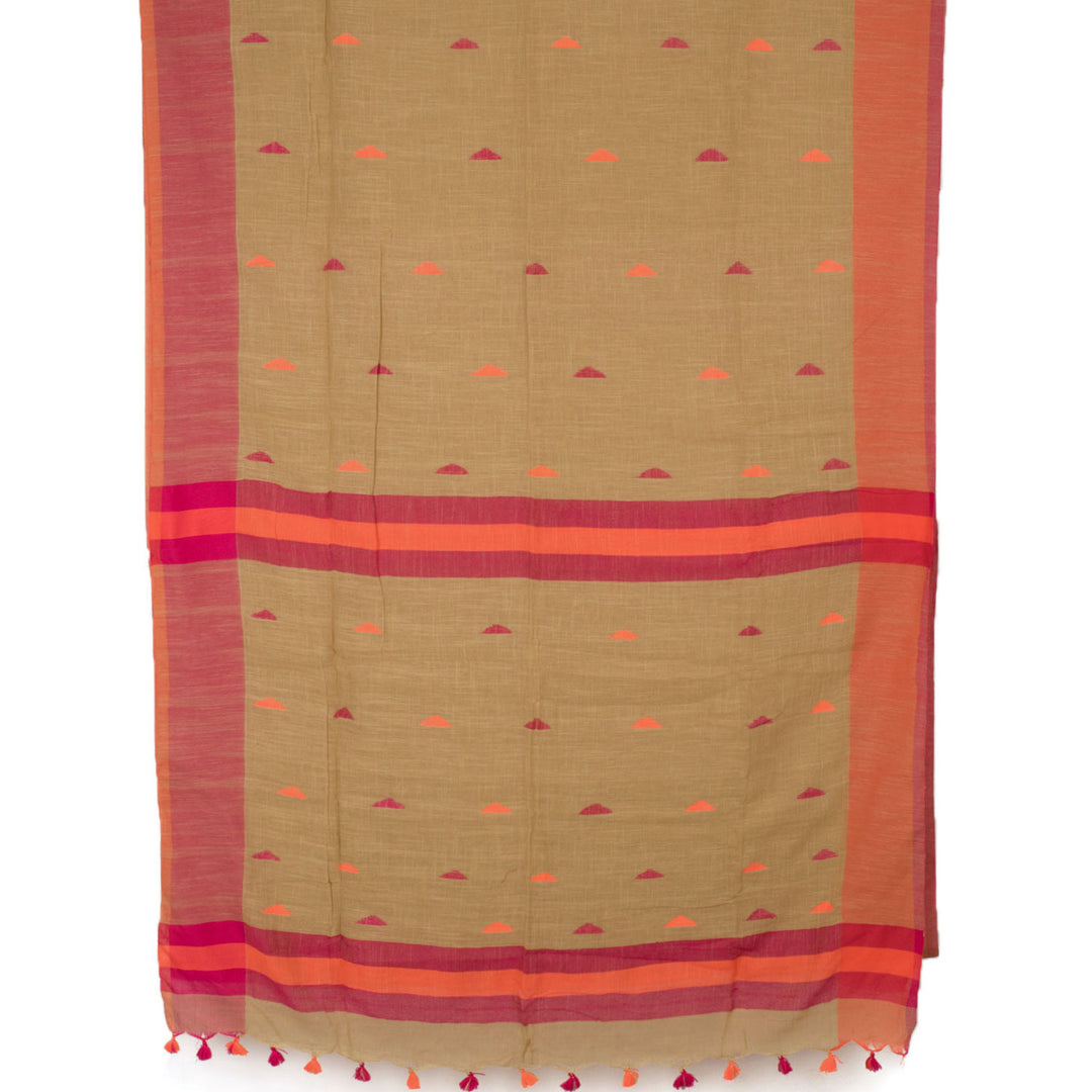Handloom Bengal Jamdani Linen Saree 10054314
