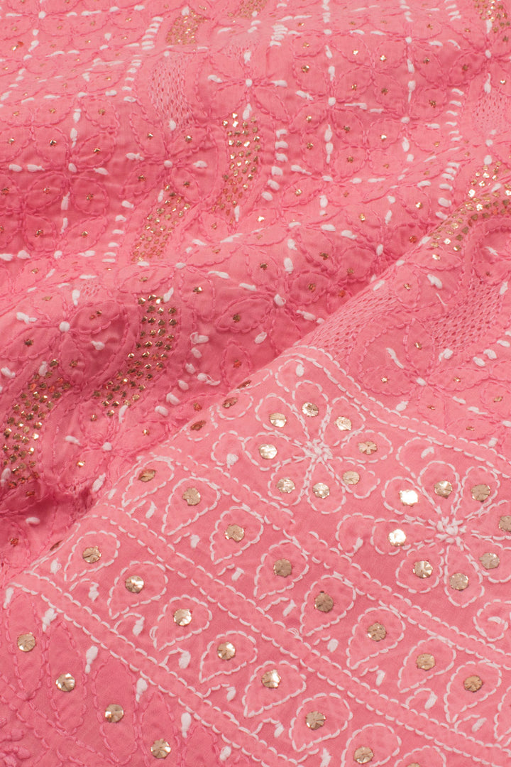 Chikankari Embroidered Cotton Salwar Suit Material 10057979