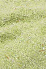 Chikankari Embroidered Cotton Salwar Suit Material 10057983