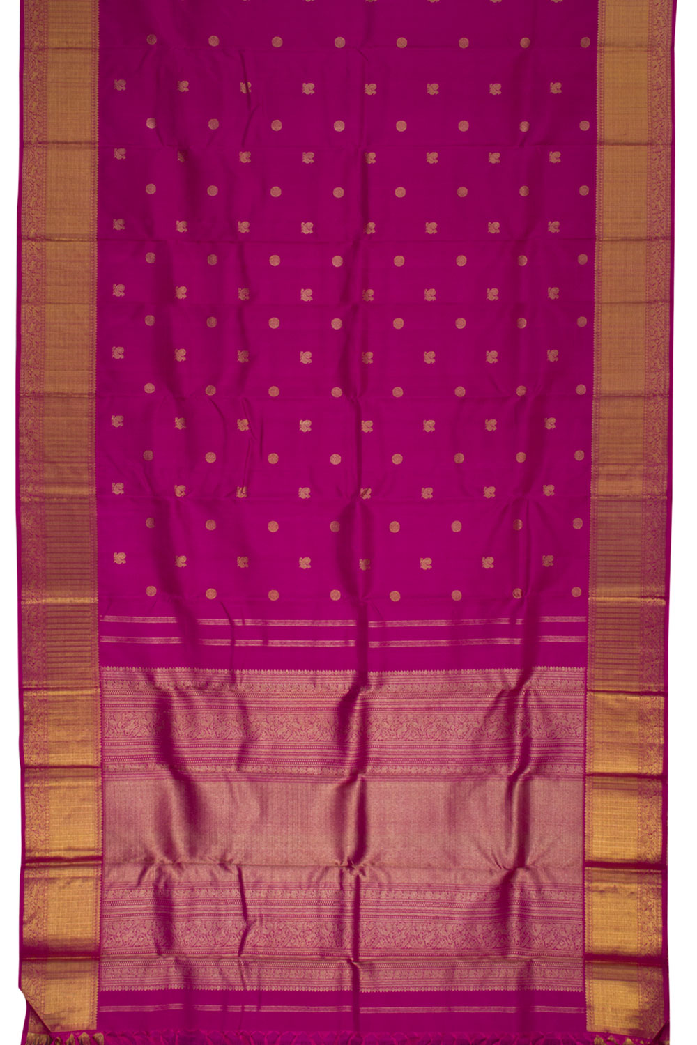 Violet Pure Zari Kanjivaram Silk Saree 10060889