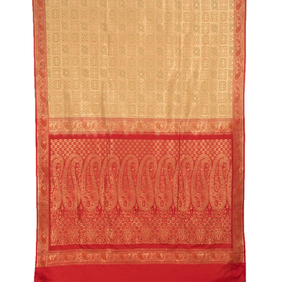 Handloom Banarasi Gharchola Katrua Katan Silk Saree 10056026