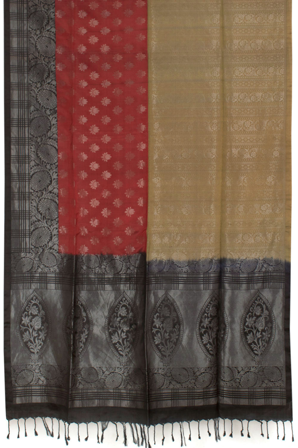 Handloom Half and Half Kanjivaram Soft Silk Saree 10058484